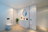 PLYWOOD WHITE GLOSS SLIM VANITY 900x360 WITH CERAMIC TOP - Bathroom Clearance