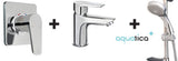 AQUATICA SHOWER SLIDE, SHOWER MIXER AND BASIN MIXER - ALL PRESSURES - Bathroom Clearance