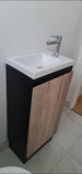 PLYWOOD 400mm YOLO FREESTANDING CABINET - BLACK LIGHT OAK