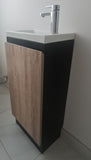 PLYWOOD 400mm YOLO FREESTANDING CABINET - BLACK LIGHT OAK