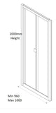 ALCOVA1000 BI-FOLD DOOR ONLY