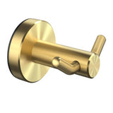 ASPIRING DOUBLE ROBE HOOK - BRUSHED GOLD
