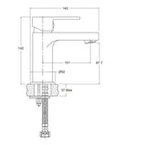 ENGLEFIELD STUDIO BASIN MIXER - CHROME