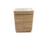 PLYWOOD 600 VANITY FLOOR STANDING WITH CERAMIC TOP - Bathroom Clearance