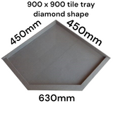 Angle Tile tray 900 x900