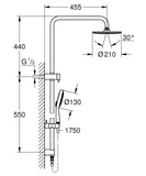 RAINSHOWER SMARTACTIVE TWIN SHOWER ROUND CHROME