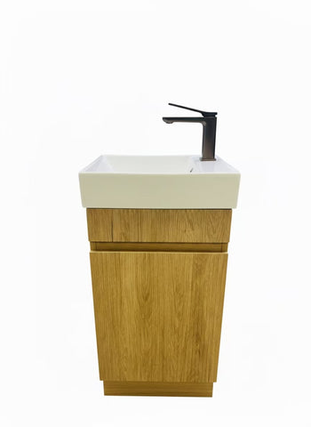 PLYWOOD 400mm EMMA FREESTANDING CABINET - OAK