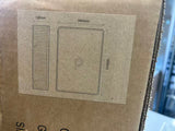 SQUARE FLUTED 500MM GLOSS WHITE BASIN
