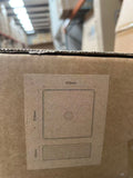 SQUARE FLUTED 370MM GLOSS WHITE BASIN