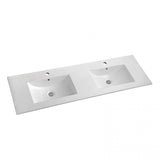 PLYWOOD 1500 FLOOR STANDING VANITY (DOUBLE BASIN) - WHITE