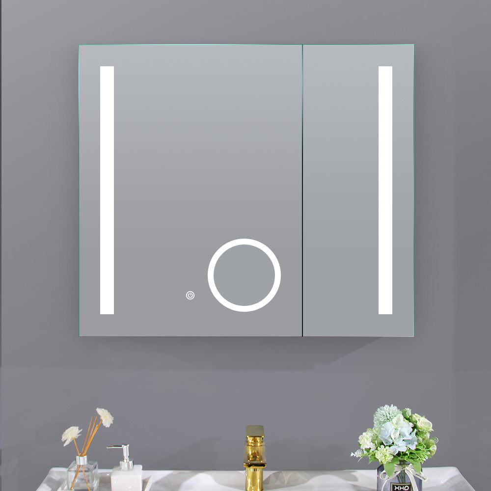 MIRROR LED CABINET 750MM WIDE