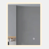 LED mirror rectangle 900MM x 750MM with Rim and Demister Touch Switch 3 Colours