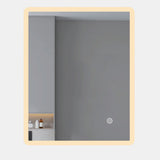 LED mirror rectangle 900MM x 750MM with Rim and Demister Touch Switch 3 Colours