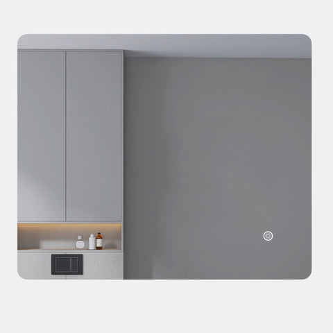 LED mirror rectangle 750MMX900MM Backlit with Demister Touch Switch 3 Colours