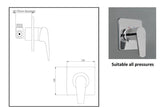 AQUATICA 2 PACK SHOWER SLIDE, SHOWER MIXER ALL PRESSURES