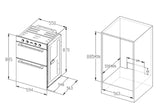 Midea Double Wall Oven 35L top and 70L Bottom | 3 Years Warranty | D70M30D0