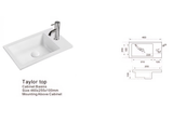 TAYLOR WHITE FLOORSTANDING VANITY 450MM