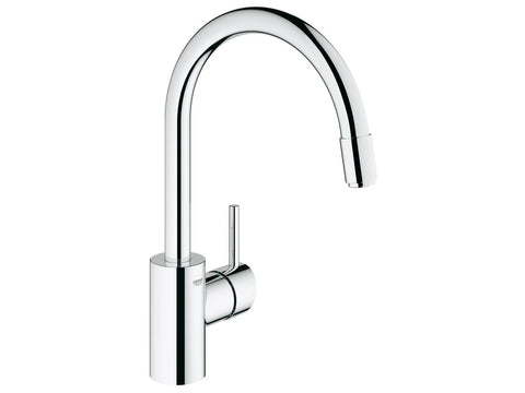 CONCETTO GOOSENECK PULL-DOWN KITCHEN MIXER CHROME
