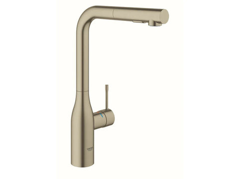 ESSENCE NEW KITCHEN MIXER WITH PULL-OUT SPRAY BRUSHED NICKEL