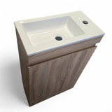 TAYLOR LIGHT OAK FLOORSTANDING VANITY 450MM