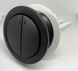 38mm Dual Flush Toilet Tank Round Valve Push Button BLACK - Bathroom Clearance