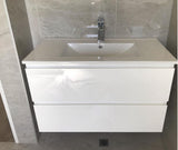 PLYWOOD 600 WALL HUNG VANITY - WHITE BASE ONLY