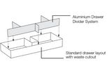 900mm ALUMINIUM DRAWER DIVIDER SYSTEM