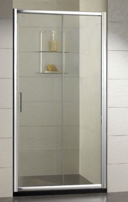 Alcove 1000 Chrome 2-Panel Sliding Door