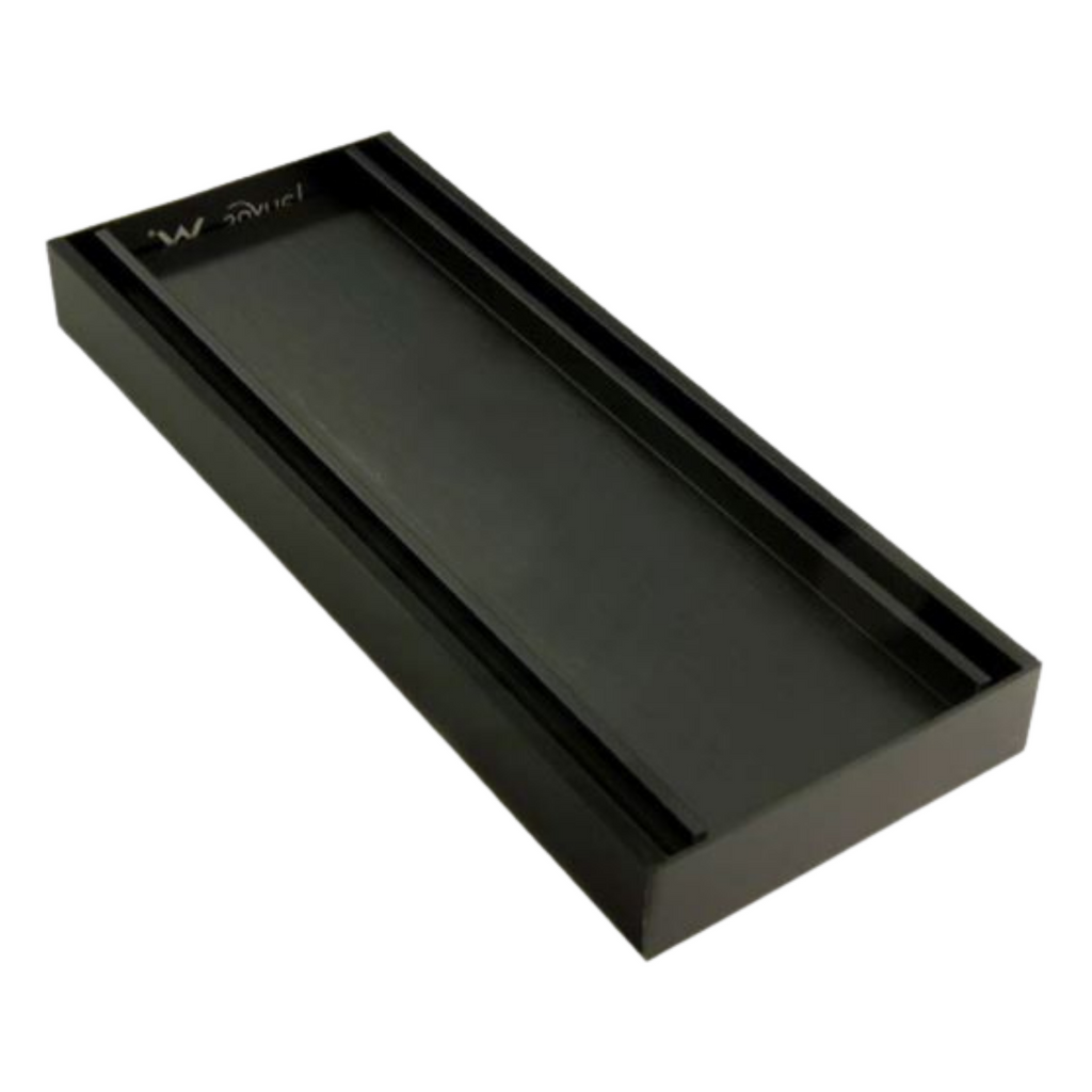 BLACK TILE INSERT DRAIN OUTLET GRATE 800MM