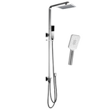 RAIN SHOWER UNIVERSAL INLET - SQUARE CHROME