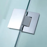 SQUARE 900x900 SHOWER FRAMELESS 10MM GLASS, CENTRE WASTE TRAY AND LINER - Bathroom Clearance