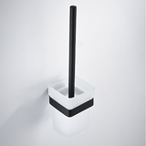 MIRO SQUARE TOILET BRUSH AND HOLDER - MATTE BLACK - Bathroom Clearance