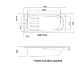PACIFIC DROP IN BATH SQUARE 1655 - Bathroom Clearance