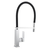 Kitchen Mixer Pull Out Chrome With Black Hose - Bathroom Clearance